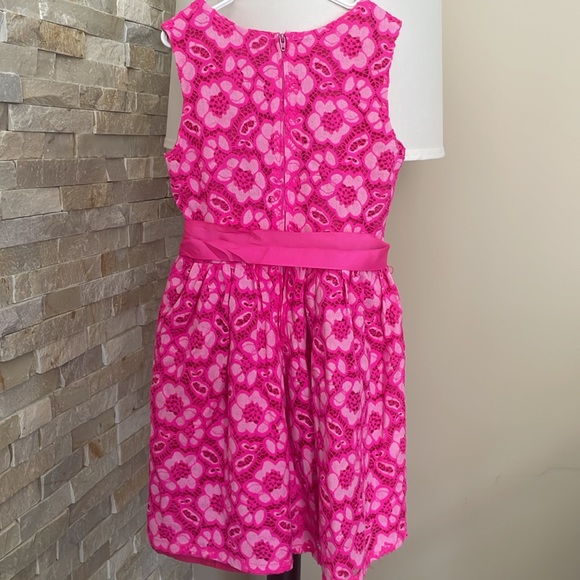 Bright Pink eyelet dress - Picture 6 of 9